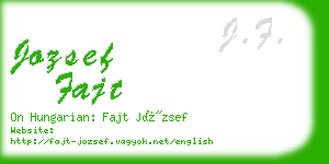 jozsef fajt business card